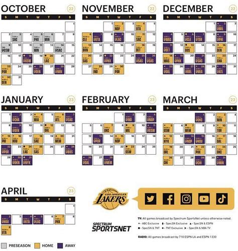 lakers schedule and results|la lakers steckbrief.